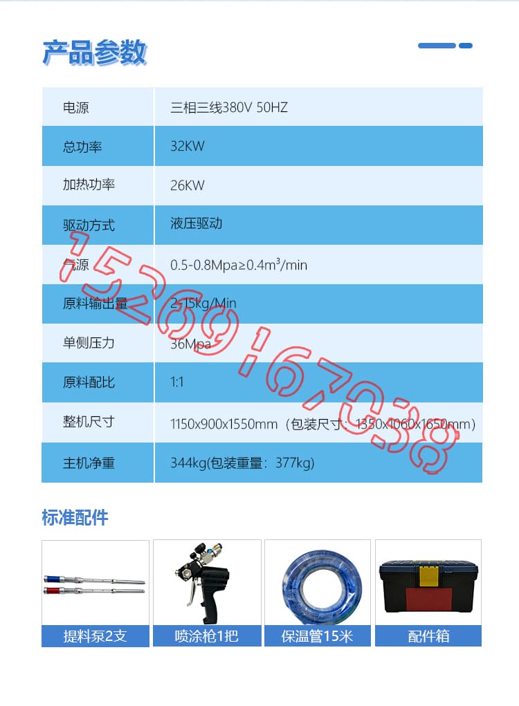 JX-H-V8T液壓聚脲噴涂機設備詳情介紹圖片5