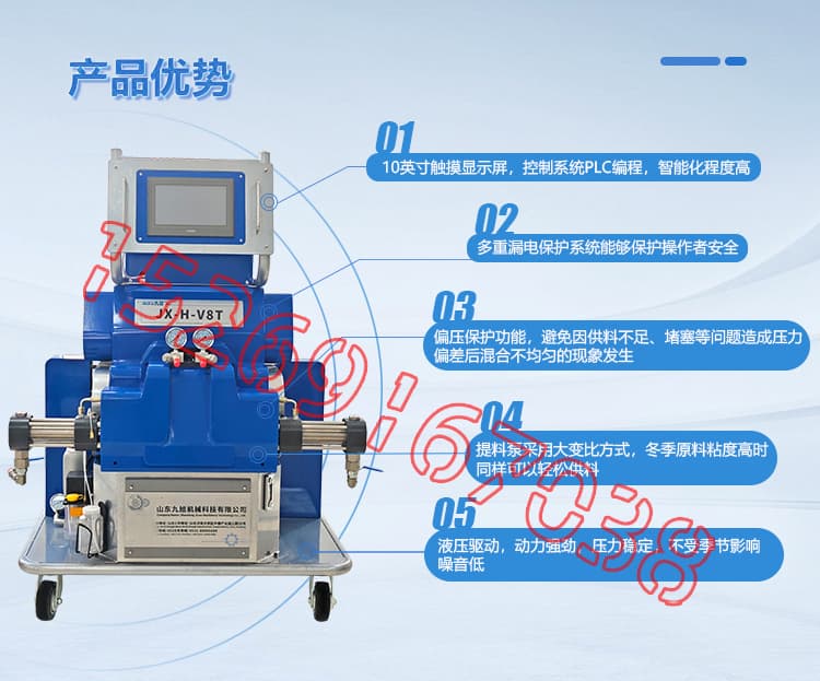 JX-H-V8T液壓聚脲噴涂機設備詳情介紹圖片4